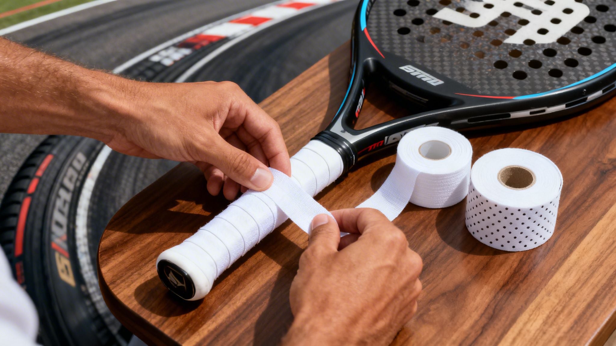 La guía definitiva de la cinta para pala de pádel