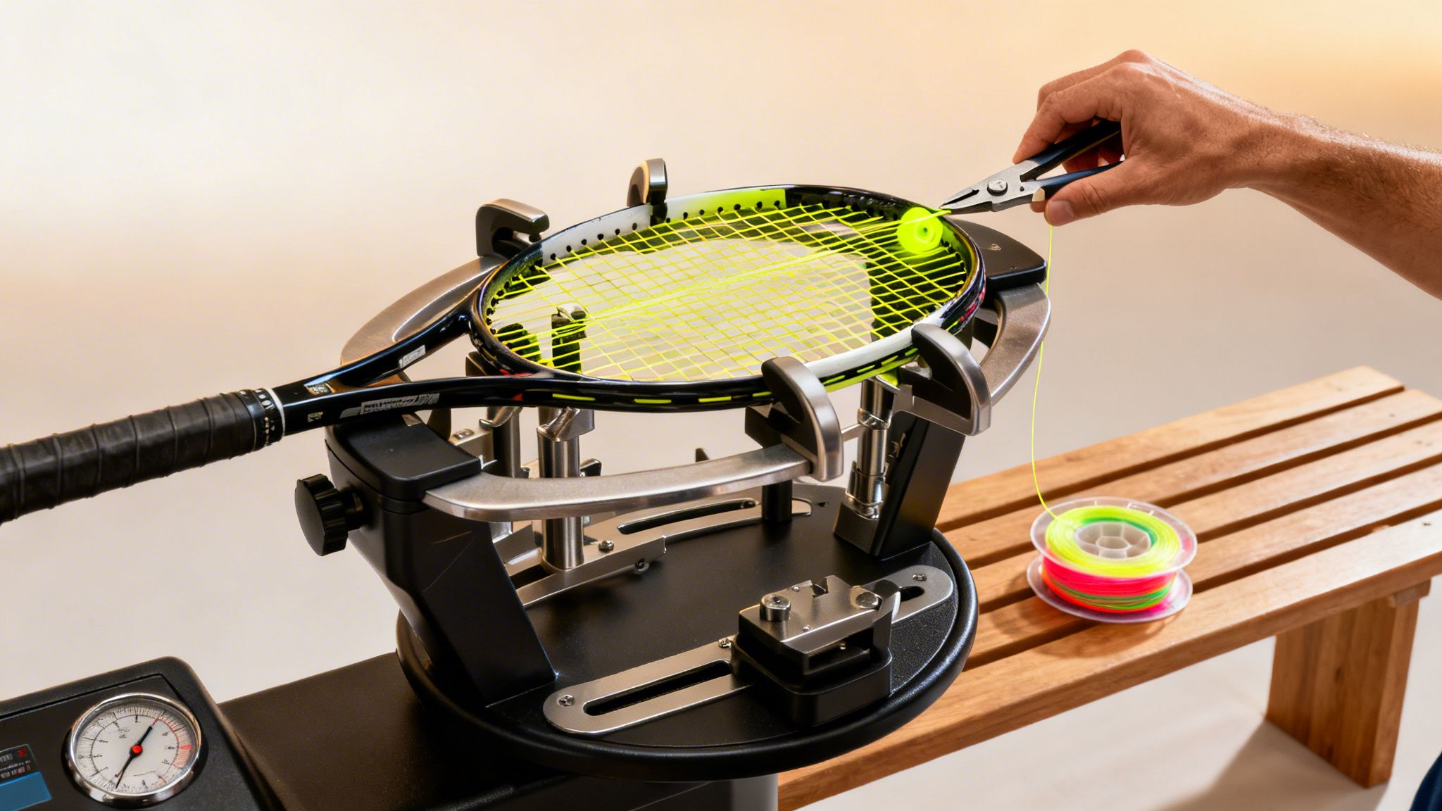 Domina el arte de encordar una raqueta como un profesional