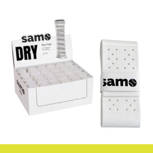 Caja de 60 overgrips de pádel perforados DRY Adherence de Samo