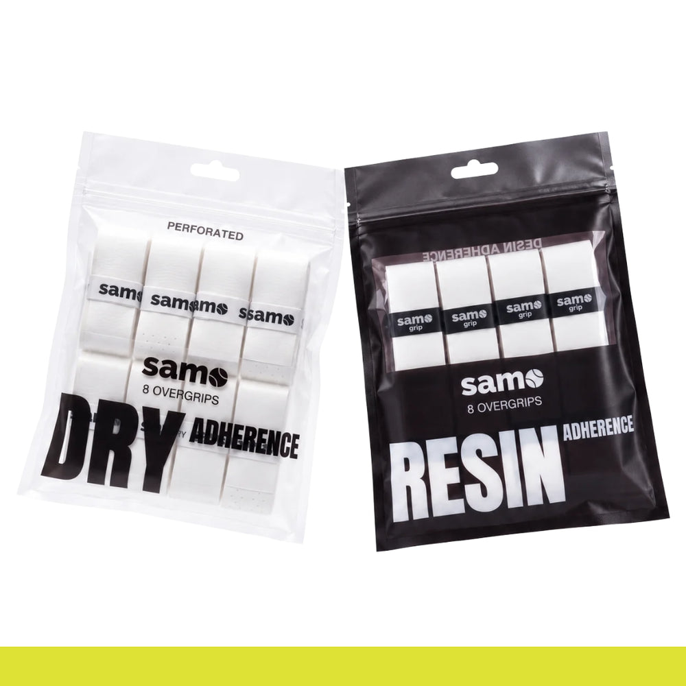 8 DRY lisos + 8 RESIN Pack de prueba overgrips